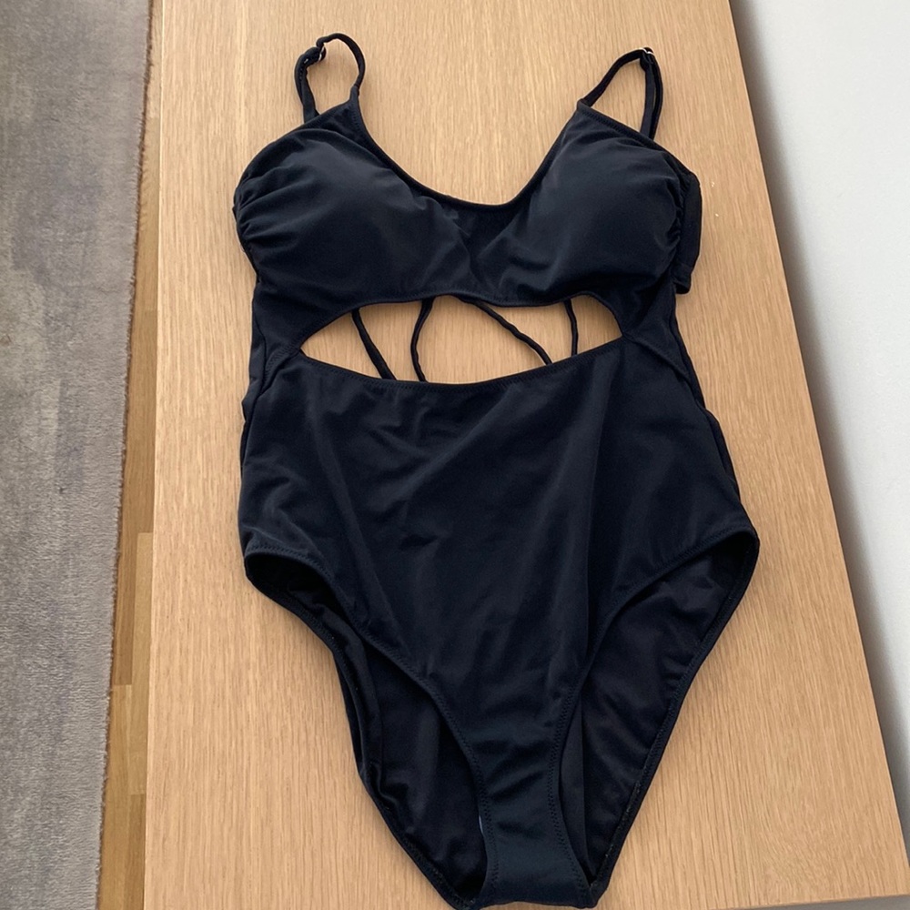Black One Piece Bathing Suit